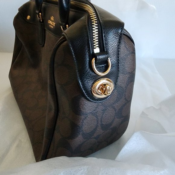 NIB/NWOT Coach Satchel Signature Leather Handbag - Picture 6 of 12